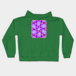 Pretty Purple Flower Pattern Kids Hoodie